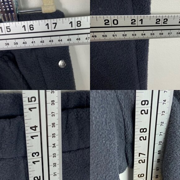 Nordstrom Zella Recycled Polar Fleece Black Joggers Large Sweatpants High Rise L - Picture 8 of 9